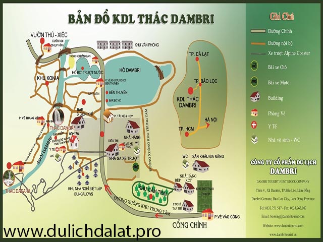 Bản đồ thác Dambri